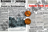 German Newspaper Front Pages #1 - WW2 - 1/6 Scale
