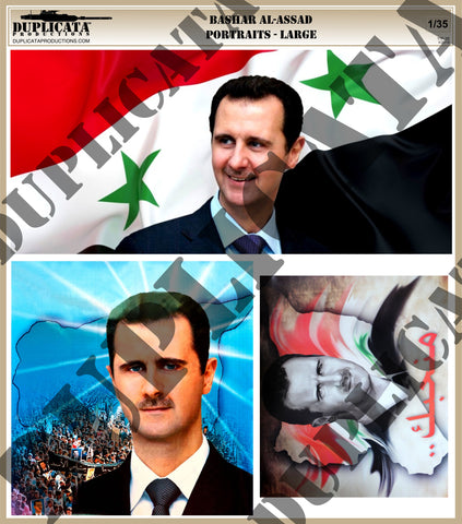 Large Assad Portraits, Syrian Civil War - 1/35 Scale - Duplicata Productions