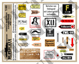 German Road Signs, Eastern Front #4 -  WW2 - 1/48 Scale - Duplicata Productions
