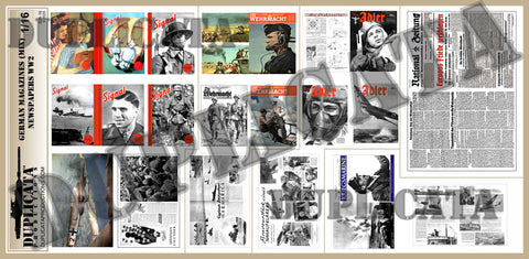 German Magazines & Newspapers - WW2 - 1/16 Scale