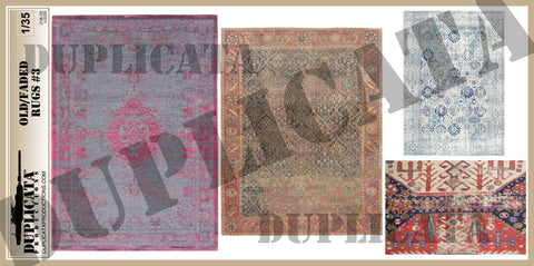 Old/Faded Rugs #3 - 1/35 Scale - Duplicata Productions
