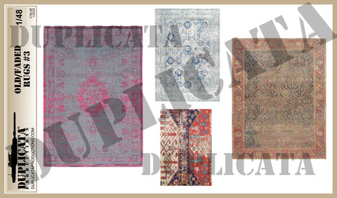 Old/Faded Rugs #3 - 1/48 Scale - Duplicata Productions