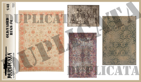 Old/Faded Rugs #4 - 1/48 Scale - Duplicata Productions