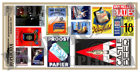 Advertisements/Posters, 1930s/40s Netherlands #3 -  WW2 - 1/35 Scale - Duplicata Productions
