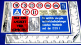 East German Berlin Wall/Border/Checkpoint Signs -1/35 Scale (3 sheets) - Duplicata Productions