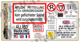 West German/Allied Berlin Wall/Border/Checkpoint Signs -1/35 Scale (3 sheets) - Duplicata Productions