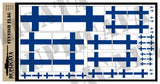 Finnish Flag - 1/72, 1/48, 1/35, 1/32 Scales - Duplicata Productions