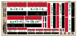 Iraqi Flag (2004 to 2008) - 1/72, 1/48, 1/35, 1/32 Scales - Duplicata Productions