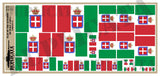 Kingdom of Italy Flag, Variant #2 - 1/72, 1/48, 1/35, 1/32 Scales - Duplicata Productions
