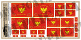 South Vietnamese Army Flag - 1/72, 1/48, 1/35, 1/32 Scales - Duplicata Productions