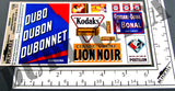 French Advertisements, Various Sizes #2 -  WW2 - 1/35 Scale (2 sheets) - Duplicata Productions