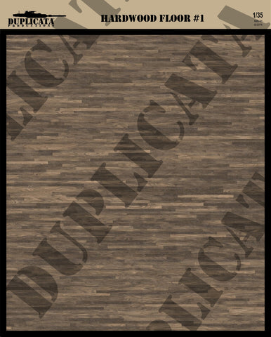 Hardwood Floor #1 - 1/35 Scale - Duplicata Productions