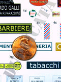 Italian Shop Signs, Street Names/Numbers & Traffic Signs - WW2 - 1/72 Scale - Duplicata Productions