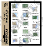 Maps - Korean War - 1/72 Scale - Duplicata Productions