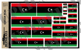 Libyan Flag - 1/72, 1/48, 1/35, 1/32 Scales - Duplicata Productions