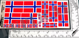 Norwegian Flag - 1/72, 1/48, 1/35, 1/32 Scales - Duplicata Productions