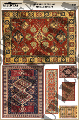 Oriental/Persian/Afghan Rugs #2 - 1/24 Scale - Duplicata Productions