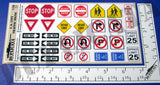U.S. City Traffic Signs - 1/35 Scale - Duplicata Productions