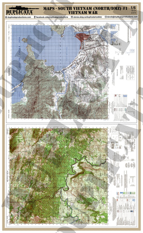 Maps - Vietnam War - South Vietnam (North/DMZ) #1 - 1/6 Scale - Duplicata Productions