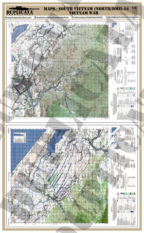 Maps - Vietnam War - South Vietnam (North/DMZ) #4 - 1/6 Scale - Duplicata Productions