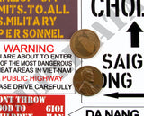 Road Signs #1 - Vietnam War - 1/35 Scale - Duplicata Productions