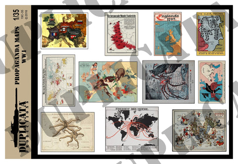 WW1 Propaganda Maps - 1/35 Scale - Duplicata Productions